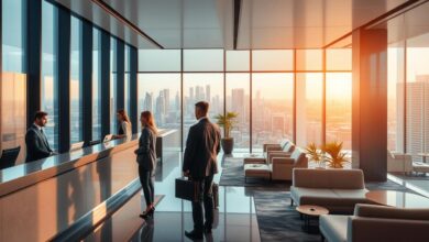 What are the top-rated hotels ideal for business travelers?