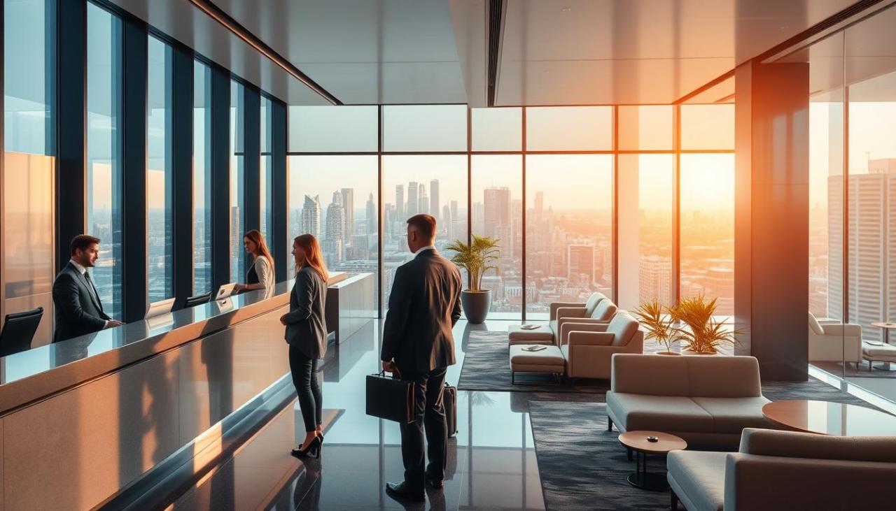 What are the top-rated hotels ideal for business travelers?